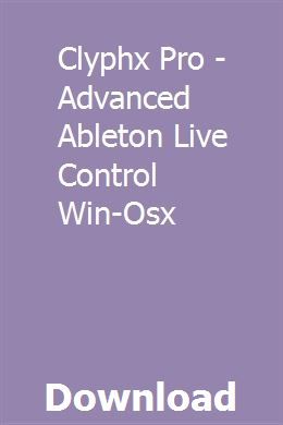 Live control ableton download